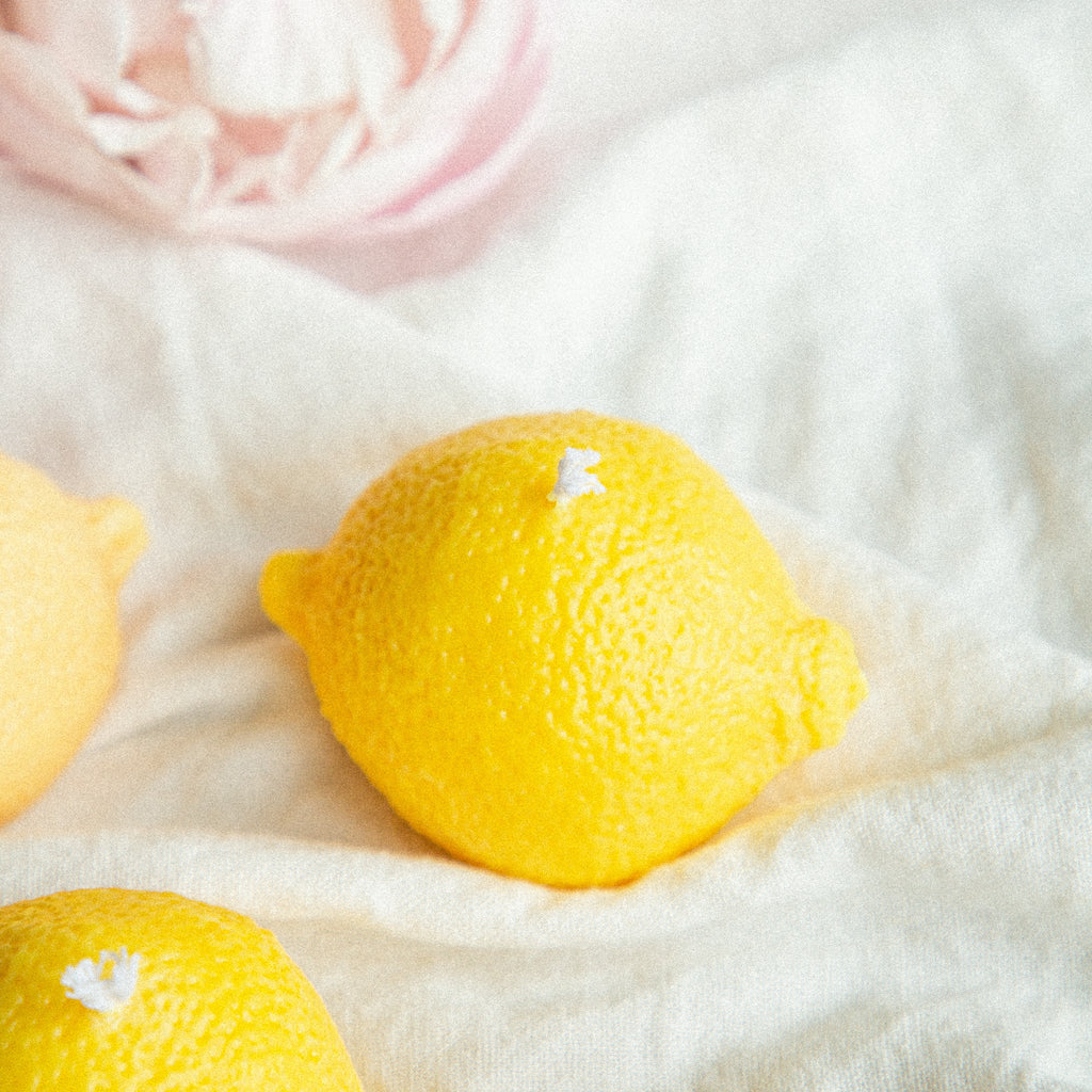 Rapšu vaska svece CITRONS - LILELE STUDIO