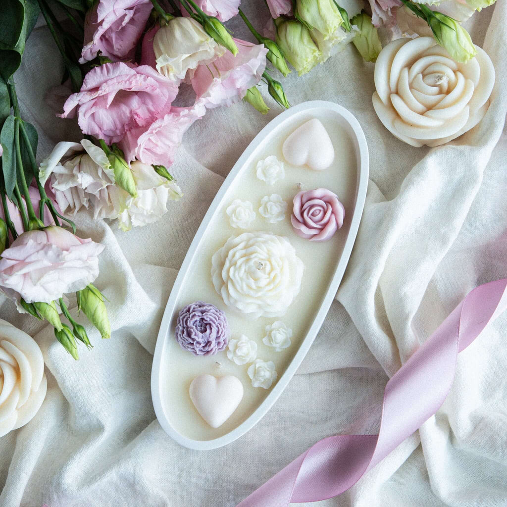 Scented soy wax bowl candle FLORA | in a gift box - LILELE STUDIO